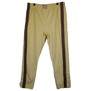 Fred Segal Mitchell & Ness XL XLarge Tear Away Pants Cream Corduroy Navy Red NWT